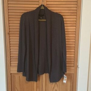INC International Concepts Charcoal Cardigan